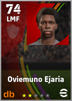 Oviemuno Ejaria — LMF, OVR 74, MAX 74