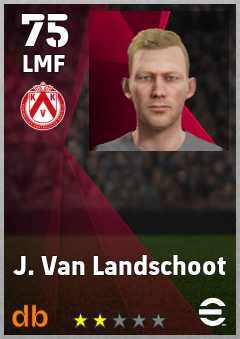 J. Van Landschoot — LMF, OVR 75, MAX 75