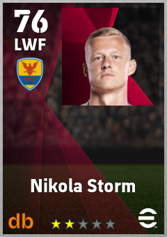 Nikola Storm eFootball player card