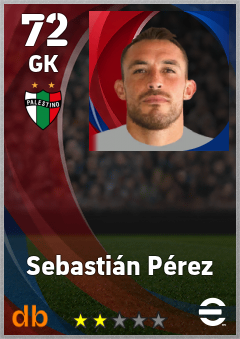 Sebastián Pérez — GK, OVR 72, MAX 72