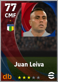 Juan Leiva — CMF, OVR 77, MAX 77