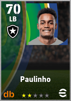 Paulinho — LB, OVR 70, MAX 70