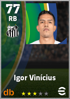 Igor Vinícius — RB, OVR 77, MAX 77