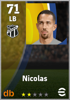 Nicolas — LB, OVR 71, MAX 71