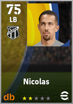 Nicolas — LB, OVR 75, MAX 75
