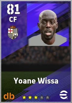 Yoane Wissa — CF, OVR 81, MAX 81