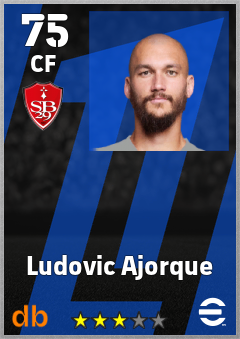 Ludovic Ajorque — CF, OVR 75, MAX 75