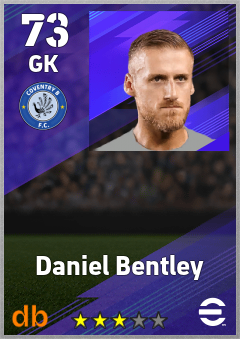 Daniel Bentley — GK, OVR 73, MAX 73