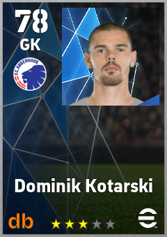 Dominik Kotarski — GK, OVR 78, MAX 78