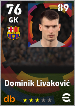 Dominik Livaković eFootball player card