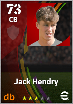 Jack Hendry eFootball player card