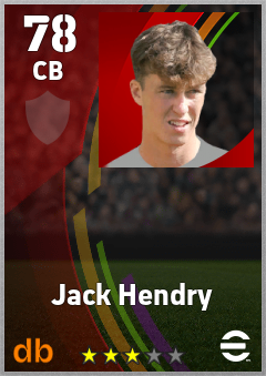 Jack Hendry eFootball player card