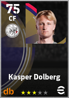 Kasper Dolberg eFootball player card