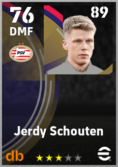 Jerdy Schouten eFootball player card