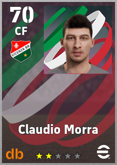 Claudio Morra — CF, OVR 70, MAX 70
