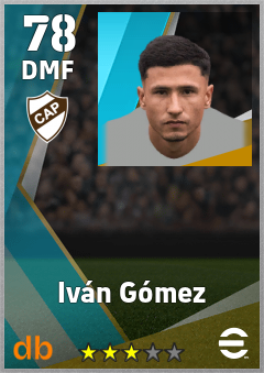 Iván Gómez — DMF, OVR 78, MAX 78