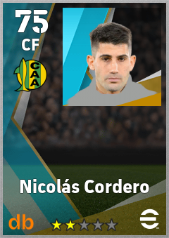 Nicolás Cordero — CF, OVR 75, MAX 75