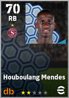 Houboulang Mendes — RB, OVR 70, MAX 70
