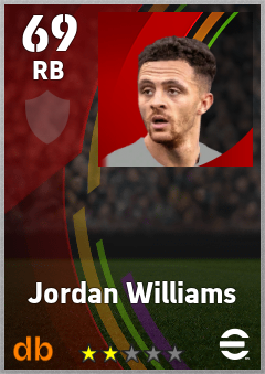 Jordan Williams eFootball player card
