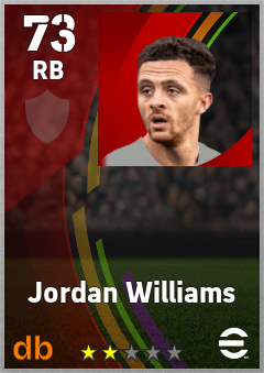 Jordan Williams — RB, OVR 73, MAX 73