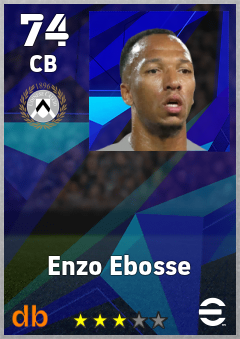 Enzo Ebosse — CB, OVR 74, MAX 74