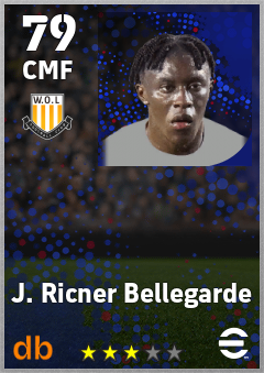 J. Ricner Bellegarde — CMF, OVR 79, MAX 79
