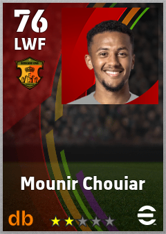 Mounir Chouiar — LWF, OVR 76, MAX 76