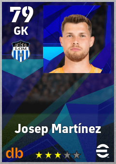 Josep Martínez — GK, OVR 79, MAX 79