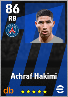 Achraf Hakimi eFootball player card
