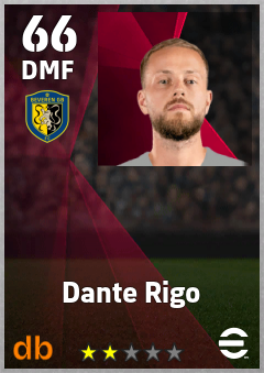 Dante Rigo — DMF, OVR 66, MAX 66