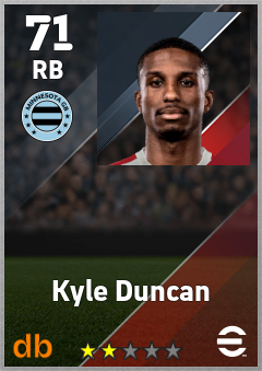 Kyle Duncan eFootball player card