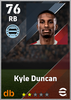 Kyle Duncan — RB, OVR 76, MAX 76