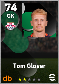 Tom Glover — GK, OVR 74, MAX 74