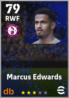 Marcus Edwards — RWF, OVR 79, MAX 79