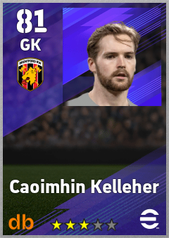 Caoimhin Kelleher — GK, OVR 81, MAX 81