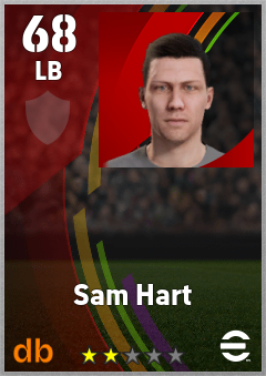 Sam Hart eFootball player card