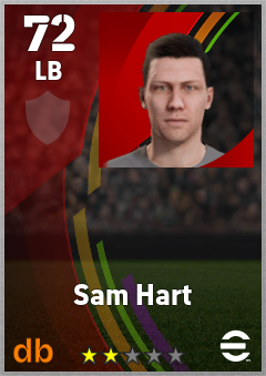 Sam Hart — LB, OVR 72, MAX 72