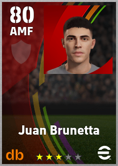 Juan Brunetta eFootball player card