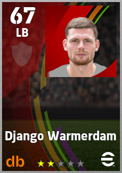 Django Warmerdam — LB, OVR 67, MAX 67