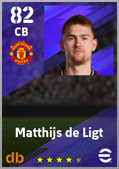 Matthijs de Ligt — CB, OVR 82, MAX 90