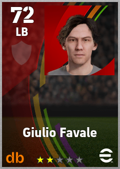 Giulio Favale — LB, OVR 72, MAX 72