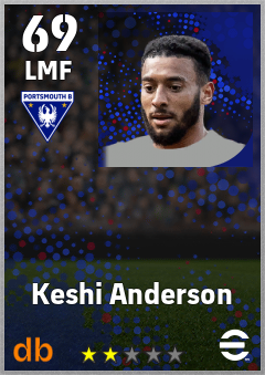 Keshi Anderson — LMF, OVR 69, MAX 69