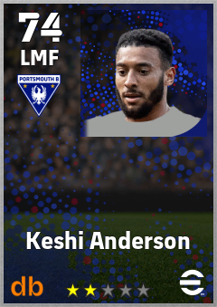 Keshi Anderson — LMF, OVR 74, MAX 74