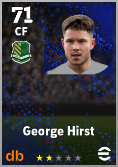 George Hirst — CF, OVR 71, MAX 71