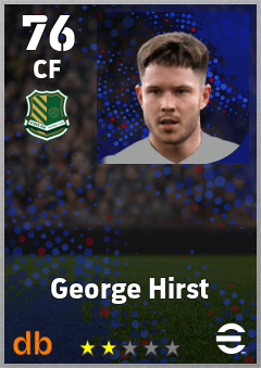 George Hirst — CF, OVR 76, MAX 76