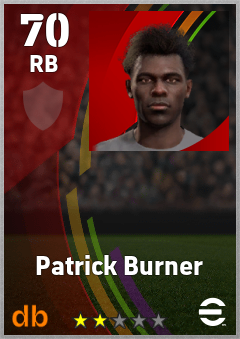 Patrick Burner eFootball player card