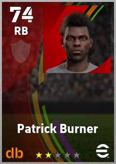 Patrick Burner eFootball player card