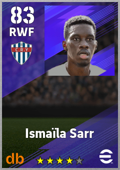 Ismaïla Sarr — RWF, OVR 83, MAX 83