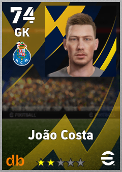 João Costa — GK, OVR 74, MAX 74