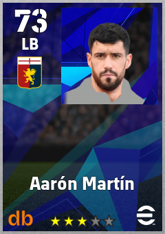 Aarón Martín eFootball player card